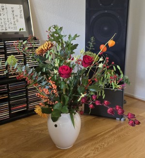 Bloemen jarig teamlid